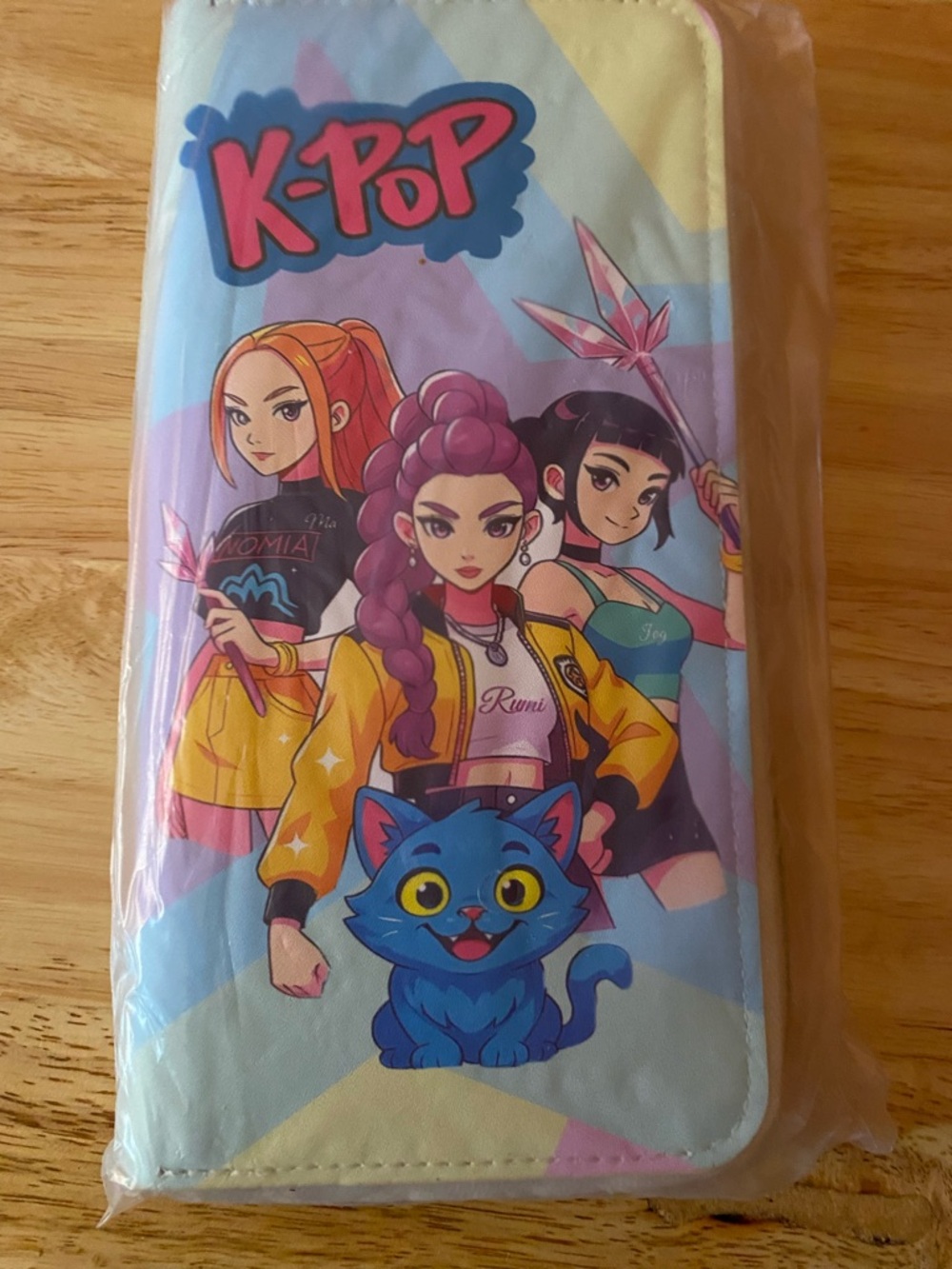 pop Kids Zip Wallet - Purple, Yellow & Blue